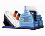 Inflatable Titanic Moonwalk And Slide Combo