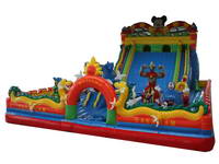 Commercial  Dragon Jungle Inflatable Fun City /Amusement Park /Jumping Castle Inflatables