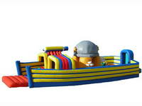 Inflatable Cruiser Ship For Kiddie Playground Paradise Fun City