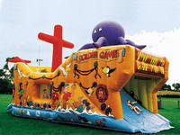 Inflatable Pirate Ship Bouncer GA-635