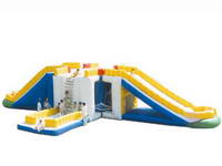 Inflatable Ice Climbing Slide With Park Trampoline Playground