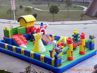 Outdoor Giant Inflatable Fun City/Inflatable Amusement Park