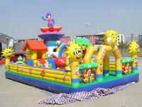 Bouncer House Kids Outdoor Inflatables Amusement Park Fun City For Playground Game