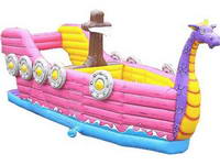 Inflatable Dragon Boat Slide