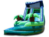 Inflatable Twisted Lightening Slide With Pool