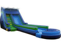 18ft Inflatable Breakwall Slip N Dip Slide