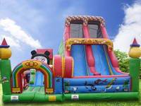 Inflatable Climbing Slide With Small Bear Slide