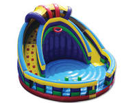 Inflatable Circular Slide With A Hoop