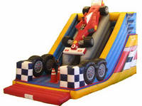Popurlar Supper Racing Car Inflatable Slide Rental