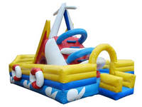 Commercial Grade Inflatable Ship Obstacle With Slide