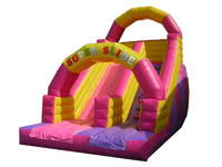 Large Size Inflatable Slide In Bright Pink Colors