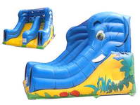 Inflatable Blue Elephant Slide
