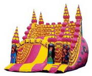 Commercial Use Grade Inflatable Slide With Tower Decoration