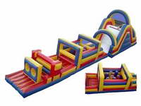 Good Stitching and Quality Inflatable Obstacle Course for Rental Business
