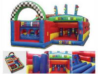 Most Challenge Inflatable Obstacle Course Run