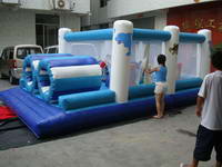 20 Foot Long Kidstuff Backyard Inflatable Obstacle Course