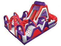 Inflatable Designer Line Chaos Obstacle Course for Rental