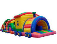 Inflatable Sightseeing Vehicle Obstacle Course