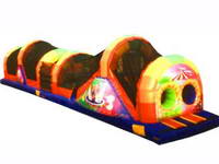 Funny Colorful Inflatable Train Tunnel for Zoo Park