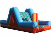 Inflatable Slide With Obstacle Pillars