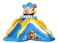 Inflatable Multilane Slide In Pirate Theme