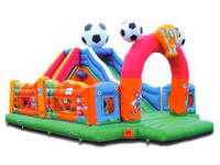Inflatable Sports Theme Slide With Football Models