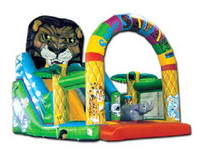 Inflatable Secret Safari Animal Slide