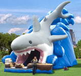 Festival And Event Use Shark Inflatable Slide