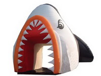 Big Inflatable Shark Head Tunnel Tent for Sale