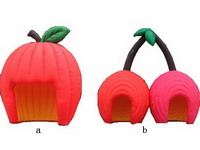 2014 New Attractive Lighting Inflatable Apple Hut for Party