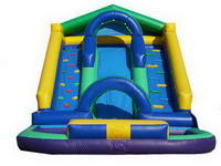 Inflatable Water Slide With Double Climb Lane