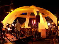 Custom Made 210D Oxford Cloth Lighting Inflatable Tent with LED Lights for Party