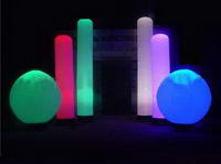 Low Cost Party Decoration LED Inflatable Lighting Column
