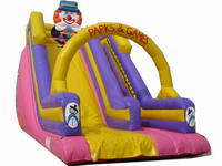 Outdoor Inflatable Clown Slide For Children Park Rental Games