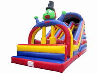 Outdoor Inflatable Joker Slide For Kids Party Rental Games