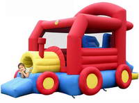 Inflatable Train Carriage Bouncer Obstacle For Kids