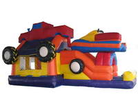 Inflatable 3 In 1 Truck Bounce Combos for Sale