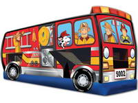 Good Quality Inflatable Fire Truck Bounce House for Rentals