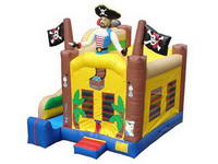 16 Foot 5 In 1 Pirate Castle Combo Inflatable Bounce House
