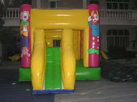 Colorful Inflatable Mini Bounce House with Slide Combo