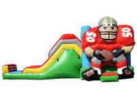 5 In 1 Football Inflatable Bounce House Slide Combo