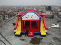 5 In 1 Balloon Slip Dip Bounce House Slide Combo