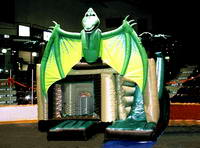 Inflatable Pterodactyl Bounce House Slide Combo