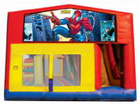 5 In 1 Spiderman Inflatable Bouncer Slide Combo
