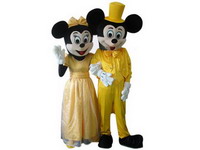 Wedding use Mickey and Minnie Mascot Costume for Sale
