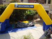 Custom Michelin Stable Inflatable Double Arch for Sales Promotions