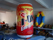 Custom Iron Energy Drink Inflatable Can Replica 10 Foot High