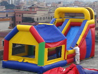 Inflatable 3 in 1 Bounce House Slide Combo for Rental