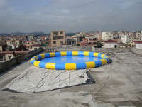 Custom Made Dia 10m Colorful Inflatable Round Pool for Sale
