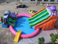 2014 New Design CE Approval Inflatable Water Park with Octopus Slide